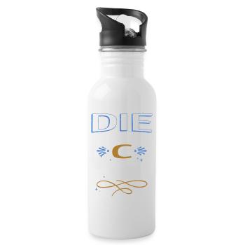 hacking computer birthday present idea awesome - Trinkflasche mit integriertem Trinkhalm - Weiß - Rechts