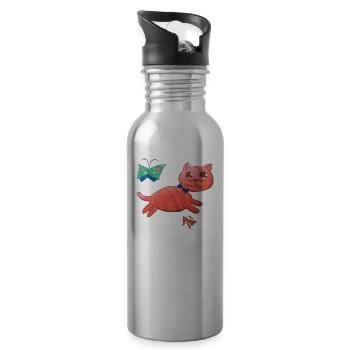 CAT copy - Water bottle with straw - silver - Right