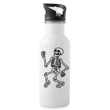 Skeleton Costume Bones Halloween Horreur - Gourde avec paille intégrée - blanc - Droite