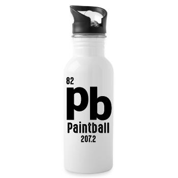 Paintball Airsoft - Water bottle with straw - white - Right