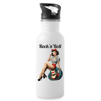 Pinup - Water bottle with straw - white - Right