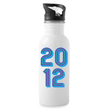 2012 Year of birth | Colors changeable - Water bottle with straw - white - Right