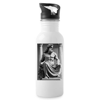 Zeus II - Water bottle with straw - white - Right