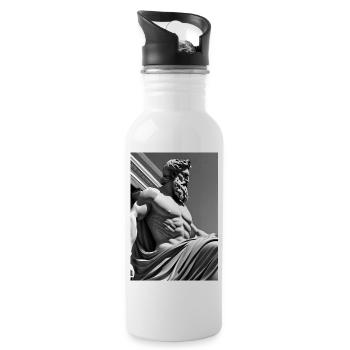 Zeus IV - Water bottle with straw - white - Right