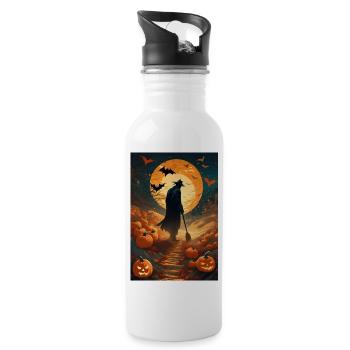 Live scarecrow - Water bottle with straw - white - Right