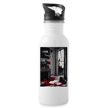 Murder House I - Water bottle with straw - white - Right