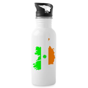 Irlande - Gourde avec paille intégrée - blanc - Droite
