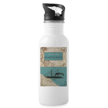 Martin Eden - Jack Lonndon - Water bottle with straw - white - Right
