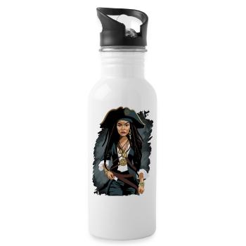 Storm - Water bottle with straw - white - Right