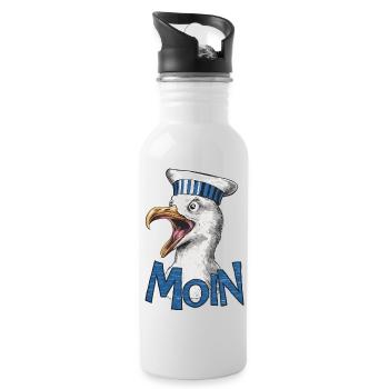 Moin Seagull - Gourde avec paille intégrée - blanc - Droite