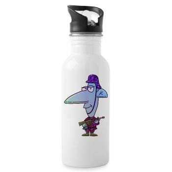 Cold Soldier - Water bottle with straw - white - Right