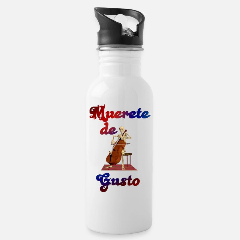 Squelette d’orchestre - Gourde avec paille intégrée - blanc