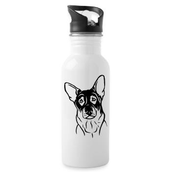 Sheepdog - Water bottle with straw - white - Right