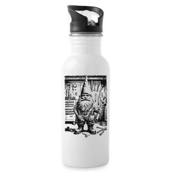Mechanic - Water bottle with straw - white - Right