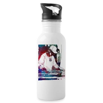 DJ music console - Water bottle with straw - white - Right