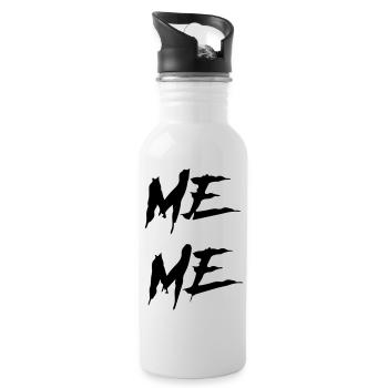me me - Water bottle with straw - white - Right