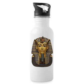 Masque Toutankhamon - Gourde avec paille intégrée - blanc - Droite