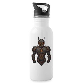 Tech Warrior Character - Water bottle with straw - white - Right