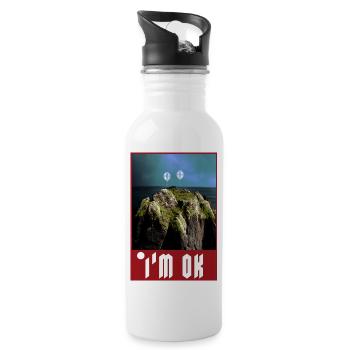 Formally Dressed Chitty-Chatty - Trinkflasche mit integriertem Trinkhalm - Weiß - Rechts