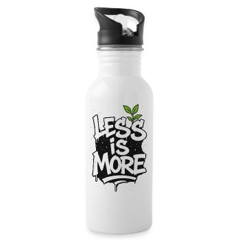 Less is More – Minimalism meets street style - Water bottle with straw - white - Right