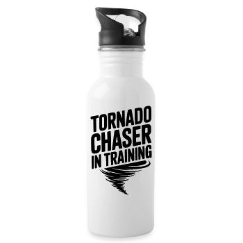 Tornado Chaser in Training - Water bottle with straw - white - Right