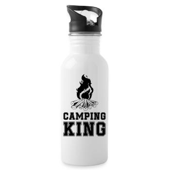 Camping King Campfire - Water bottle with straw - white - Right