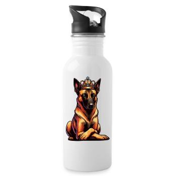 Malinois Belgian Shepherd Malinois Owner - Water bottle with straw - white - Right