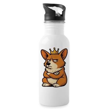 Corgi Corgis Welsh Corgi Corgi Owners Corgis - Water bottle with straw - white - Right