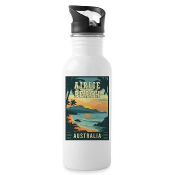 Découvrez Tropical Paradise Airlie Beach Australie - Gourde avec paille intégrée - blanc - Droite