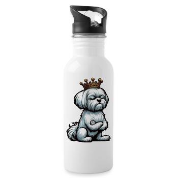 Malteser Maltese Owner Maltese Lovers - Water bottle with straw - white - Right