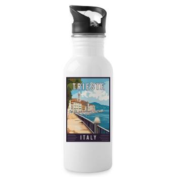 Experience Adriatic Gem Trieste in Italy - Water bottle with straw - white - Right