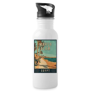 Discover Red Sea Paradise Marsa Alam in Egypt - Water bottle with straw - white - Right