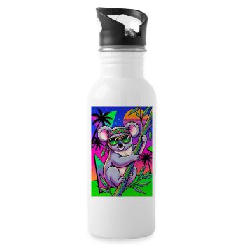Koala - Water bottle with straw - white - Right