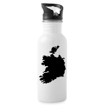 Irland - Trinkflasche mit integriertem Trinkhalm - Weiß - Rechts