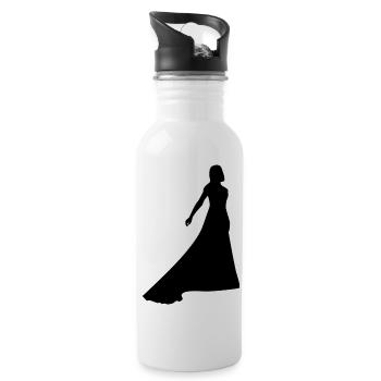 Tanzen - Trinkflasche mit integriertem Trinkhalm - Weiß - Rechts