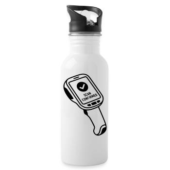 Scan - Trinkflasche mit integriertem Trinkhalm - Weiß - Rechts