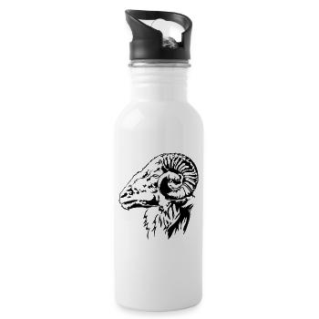 Goat, Sheep Goat, Animal, Sheep, Goat, Wilsigns - Water bottle with straw - white - Right