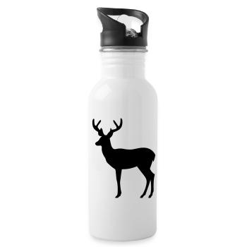 Deer - Water bottle with straw - white - Right