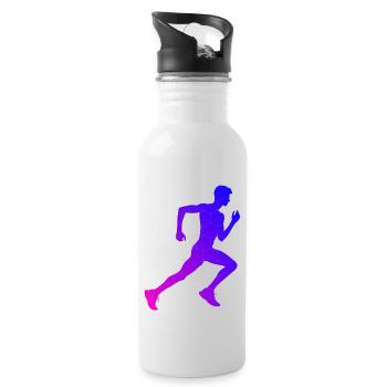Jogging Jogging Course Fitness Cross Country Runnin - Gourde avec paille intégrée - blanc - Droite