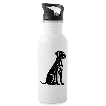 Dalmatian Dog - Water bottle with straw - white - Right