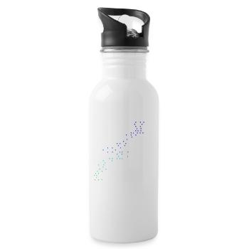 Sterne Sternengalaxie Geschenkidee Geschenk Idee - Trinkflasche mit integriertem Trinkhalm - Weiß - Rechts