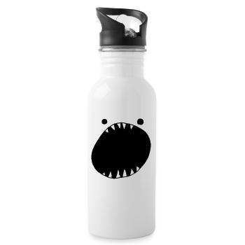 monster - Water bottle with straw - white - Right