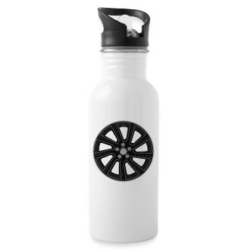 Jante Roue Rim Tuning Roue Pneus Sport automobile - Gourde avec paille intégrée - blanc - Droite