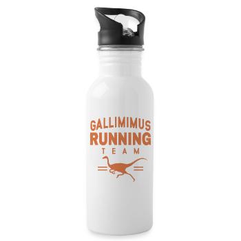 Gallimimus - Gourde avec paille intégrée - blanc - Droite