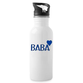 Baba Luftballon - Trinkflasche mit integriertem Trinkhalm - Weiß - Rechts