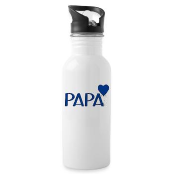 Papa Luftballon - Trinkflasche mit integriertem Trinkhalm - Weiß - Rechts