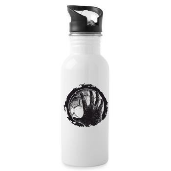 Handballspielerin Handball Ball Outfit Handballer - Trinkflasche mit integriertem Trinkhalm - Weiß - Rechts