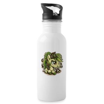 unicorn#elly - Water bottle with straw - white - Right
