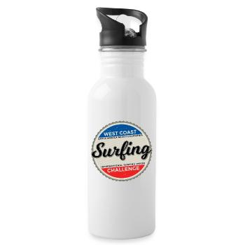 surf - Gourde avec paille intégrée - blanc - Droite