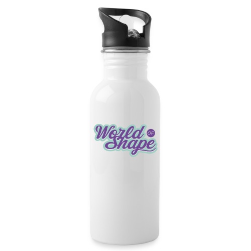 World of Shape logo - Vattenflaska med integrerat sugrör